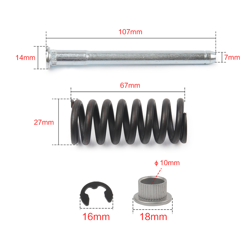 Z przodu lub z tyłu sworzeń zawiasu drzwi ze sprężyną i tuleja zestaw pasuje robić 94-04 s10 dla Chevy