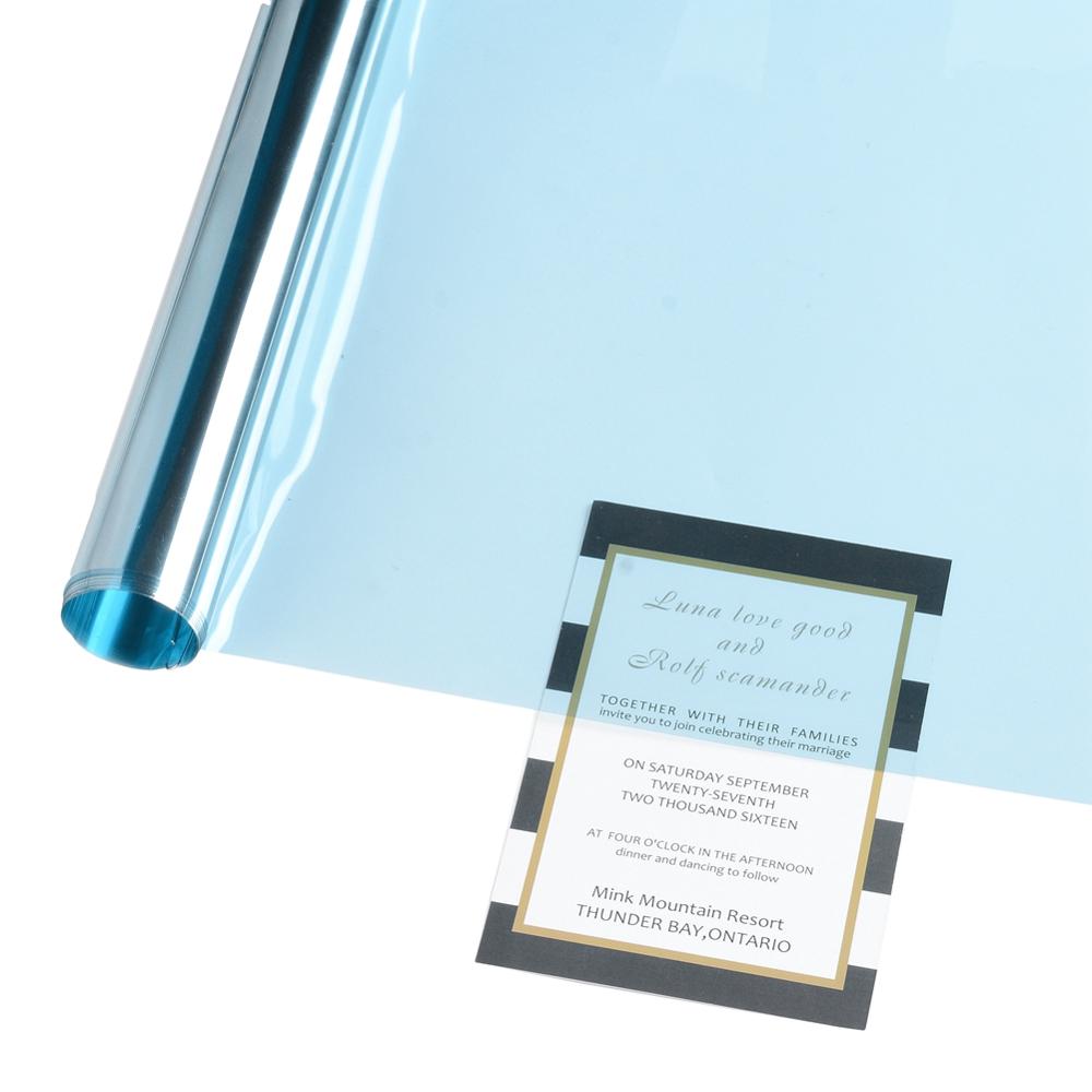 50Cm X 3M Blauw 70% Vlt Auto Side Window Tinten Raam Verven Film Zon Solar Schaduw Folies