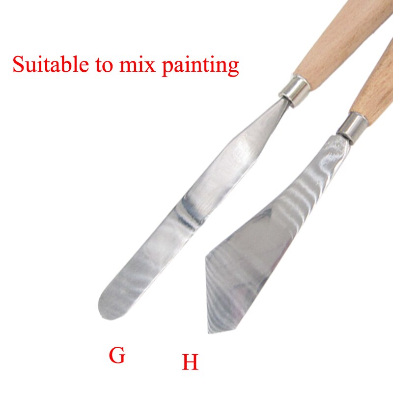 Palette Oil Mix Scrape Scraper Knife Texture Painter Paint Tool Artist Art Draw Spatula Drawer watercolor Student Pigment