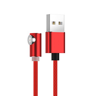 1m 2m cabo magnético micro usb tipo c carregador para telefones android carregamento rápido ímã cabo de fio de carga para iphone11 pro xs max: Only 1M Cable Red