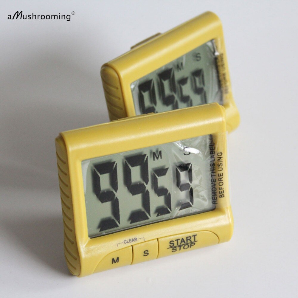 LCD Digital Cooking Kitchen Countdown Timer with Loud Alarm Large Clock Magnetic Cooking Timer Cute Kitchen Gadget Tool Decor