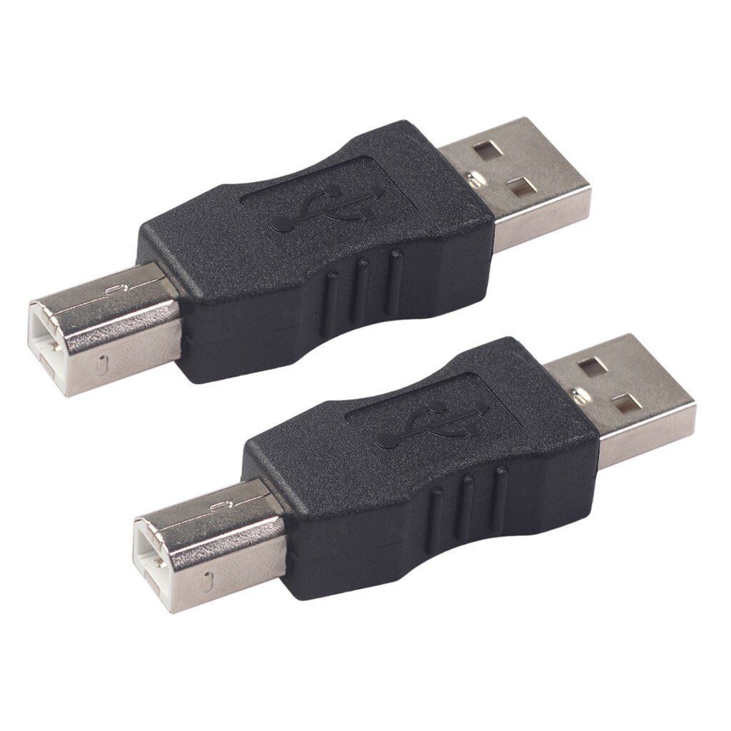 Veel 2 Usb Type A Male Naar Usb Type B Male Printer Poort Adapter Converter