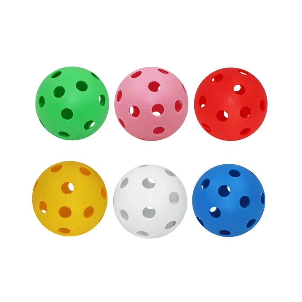 4/8Pcs Floorball Stick Ball PVC Plastic Soft Baseball Balls Sport Training Practice Ice Hockey Ball