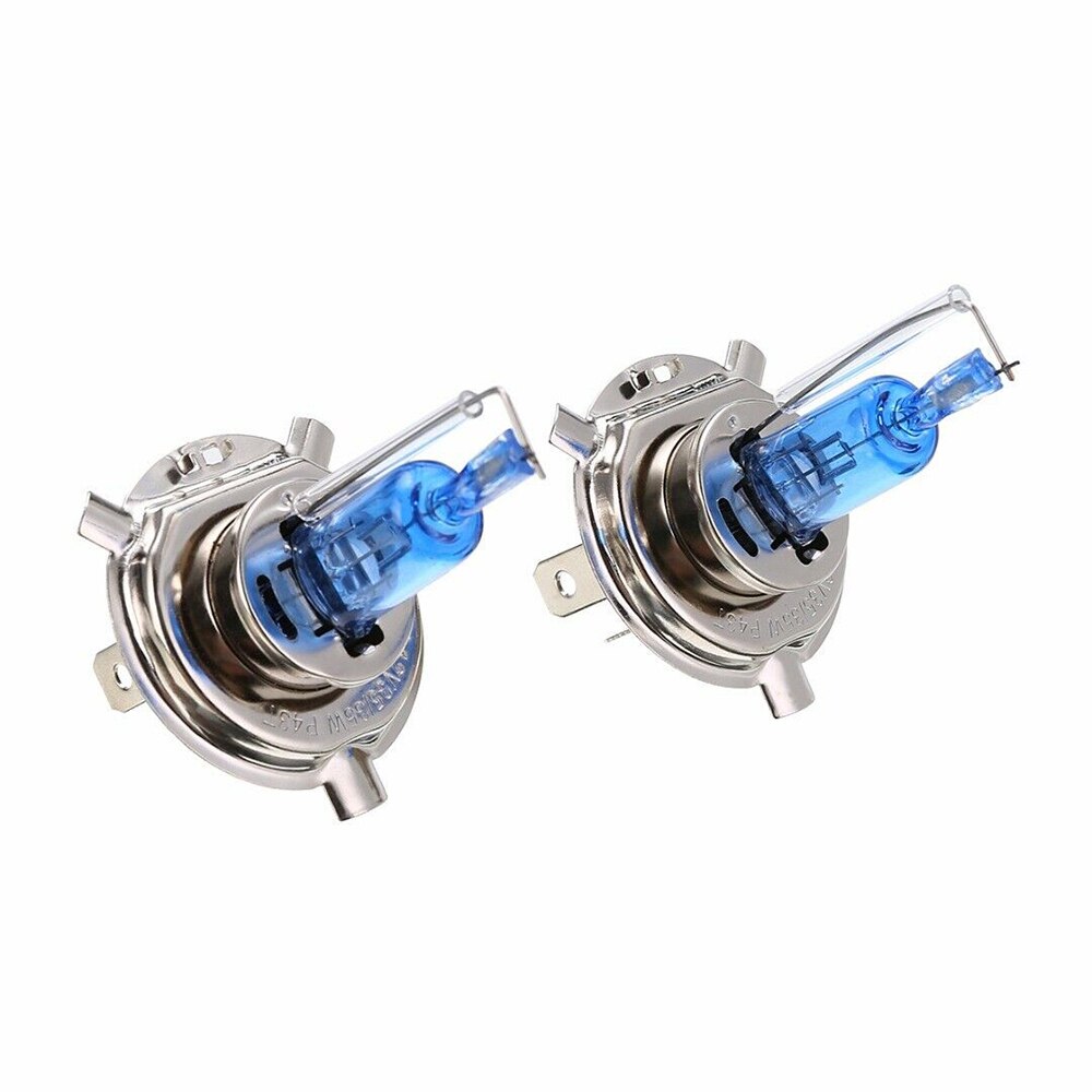 2x Motorrad Halogen Glühbirne H4 Auto Scheinwerfer 12V Xenon HID 35W Auto Beleuchtung Motorrad Montage Lampe Abendessen weiß 6000K