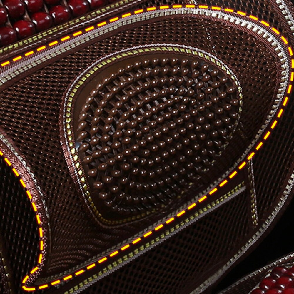 Summer Car Seat Cover Cooling Cushion Mesh Mat Universal Massage Wood Beads Hollow Breathable Cool Pad Cushion Mar19