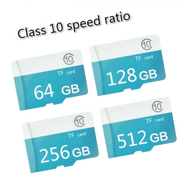 1Pc Flash Card Tf Card Class 10 Flash Geheugenkaart Microsd 1/2/4/8/16/32/64/128/256/512Gb Voor Laptop Tablet Smartphone Adapter