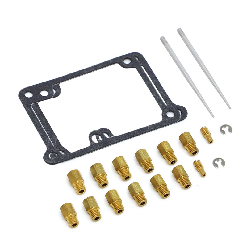 For Yamaha Blaster Banshee Full Jet Kit Main Jets Pilot Needles with Carb Gaskets Motorcycle Carburetor Rebuild ATV Parts: Two Set