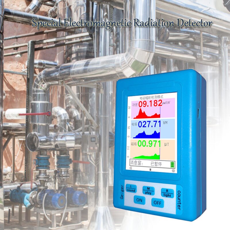 Handheld Electromagnetic radiation detector Computer phone Radiation Dosimeter Electromotive Force Meter LCD Digital Display