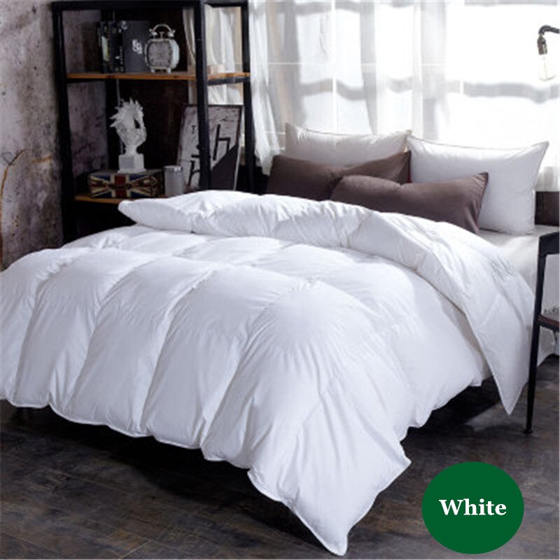 2kg Winter Thick Quilt Duvet 150*200cm For Man Woman Bed 100% Cotton Hotel Home Queen King Size warm 6 colors Quilt: White