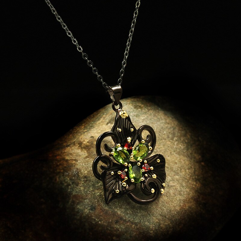 klasyczny styl boho kwiat geometryczny podwójny naszyjnik cyrkoniowy łańcuszek robić obojczyka luksusowe panie biżuteria ze srebra próza pomocą 925 naszyjnik uroki