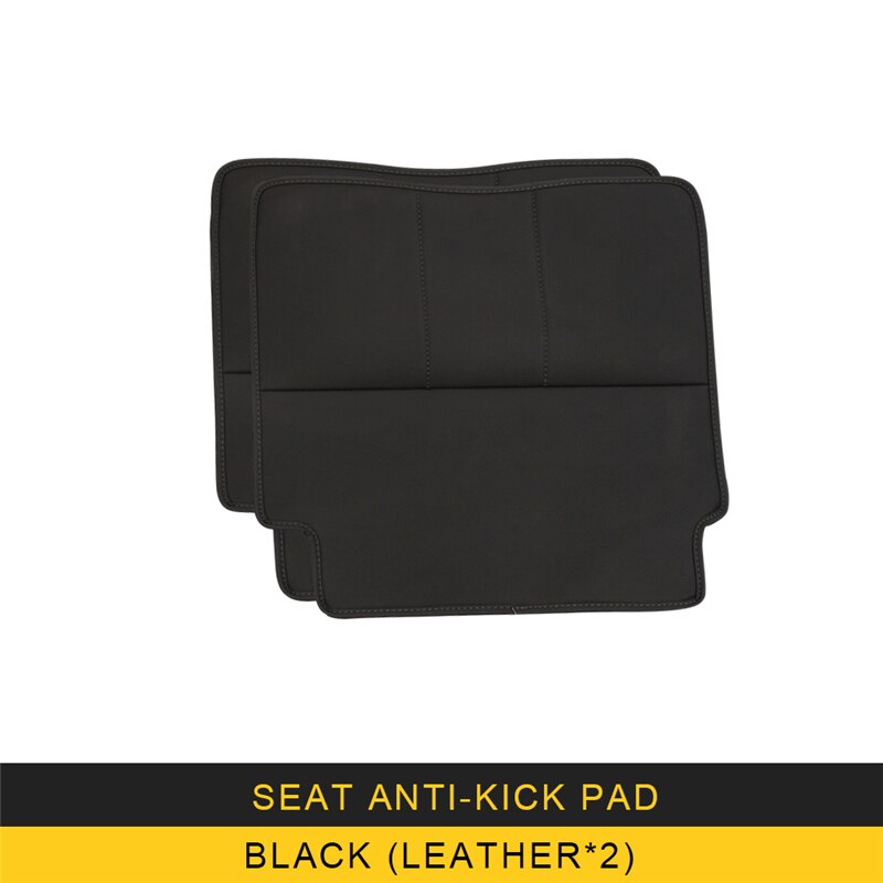 CARMANGO for Lexus ES ES200 ES300 ES260 Car Care Seat Back Protector Cover Leather Anti-kick Mat Pad Cushion: Brown