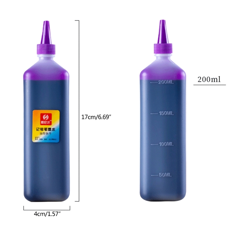 Pennarelli per vernice ricarica inchiostro pennarelli per vernice no dissolvenza Presto asciutto multicolore 200ml pennarello per vernice impermeabile a base di olio