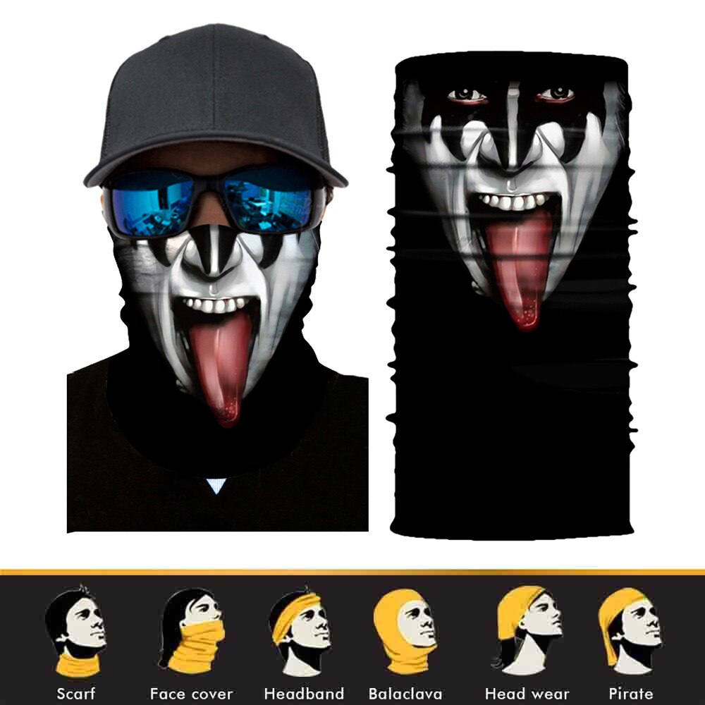 Fietsen Motorcycle Neck Tube Ski Sjaal Gezichtsmasker Balaclava Halloween Party Camping Wandelen Sjaals Sport Multifunctionele Bandana