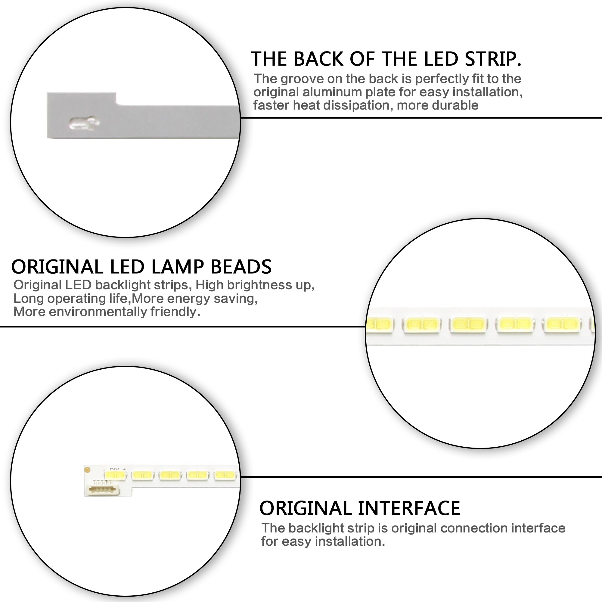 56LED 493 Mm Led Backlight Strip Voor 40PFL5537H 40PFL5537T LJ64-03501A 03514A STS400A64 2012SGS40 7030L 56 LTA400HV04