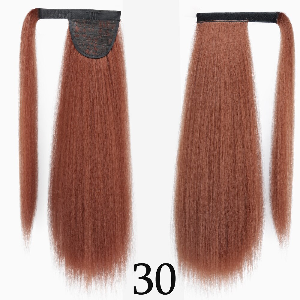 AZIR-coletas largas Afro rizadas para mujeres negras, extensiones de cabello sintético con cordón Natural, postizas, novedad: 30 / 30 pulgadas
