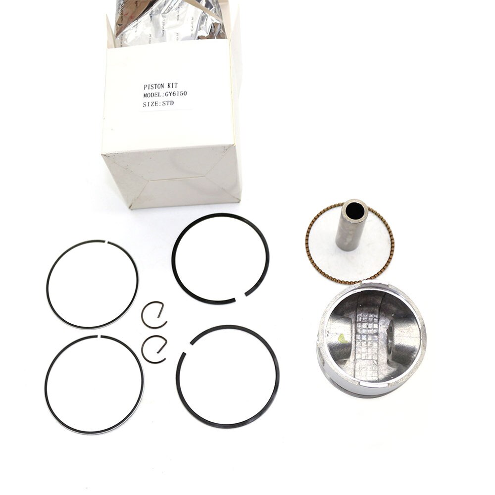 Gy6 moped 50cc stempel sett ring 39mm for 139 qmb tank roketa jalon strada taotao fred stempel 57.4mm x 38.7mm ringer sett
