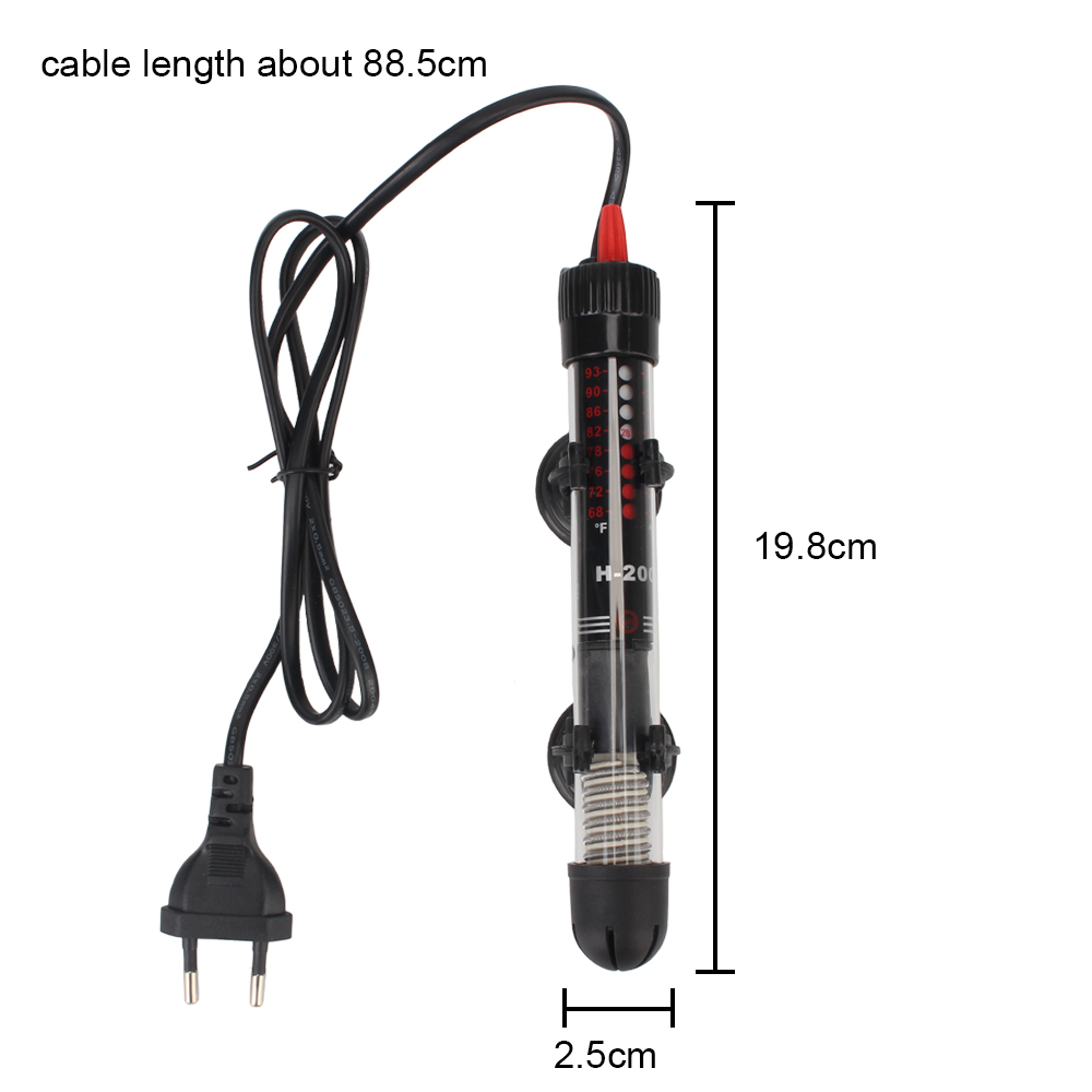 Fish Tank Water Heating Rod EU 220v-240v 25W Aquarium thermostat Temperature Heater Rod Submersible Heater Aquarium Accessories