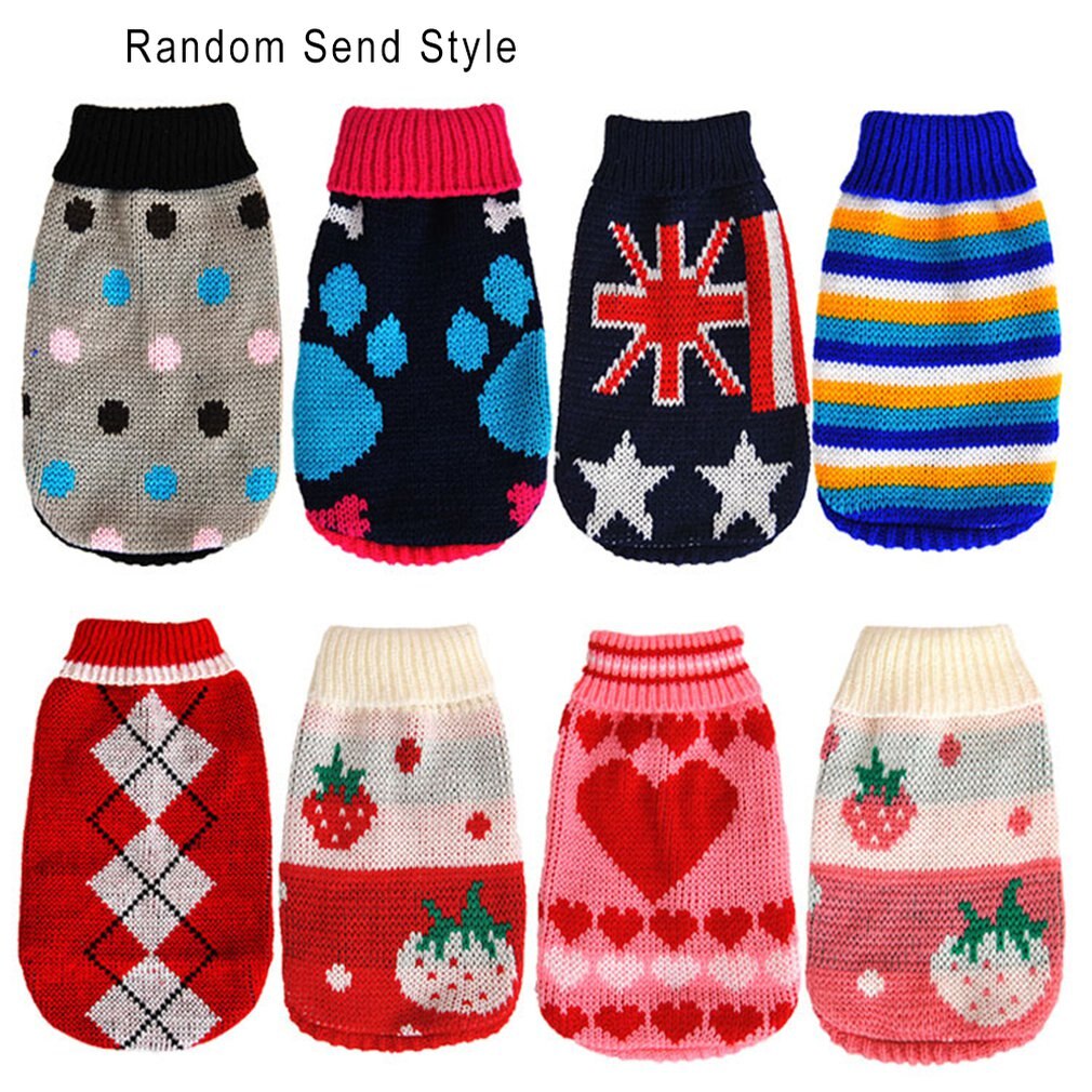 Breien Waterdichte Honden Houden Warme Kleding Zachte Katoen Jack Puppies Honden Kleding Huisdier Dragen