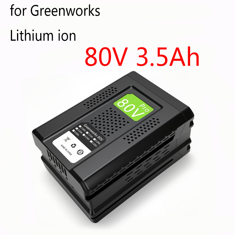 80v udskiftnings genopladelige batterier til greenworks 3.5ah lithium batterier til gba 80200 gba 80250 gba 80400 gba 80250 gba 80500