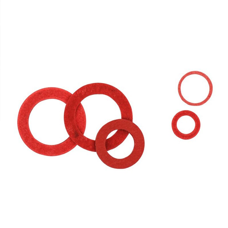 600Pcs 12 Maten Rood Staal Papier Fiber Platte Washer Kit Isolatie Wasmachine Pakking Nut & Bolt Set Platte Ring seal Assortiment Kit