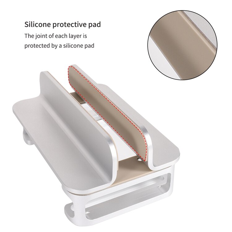 Aluminum Vertical Laptop Computer Stand Desktop Tablet Holder for 17 Inch Devices