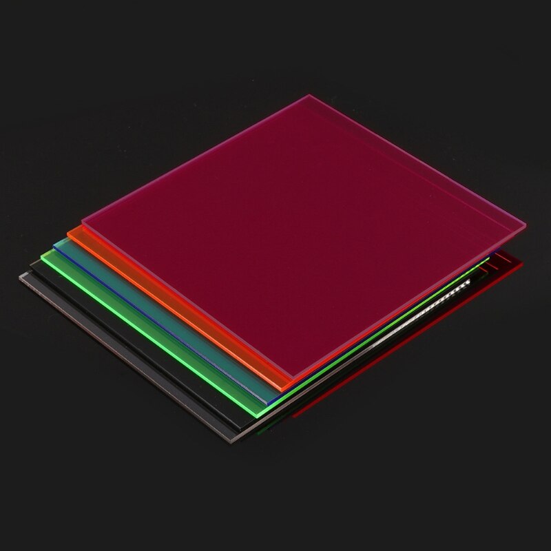 Zwarte matte kunststofplaten 200x200mm – 10-pack stijve PP-platen