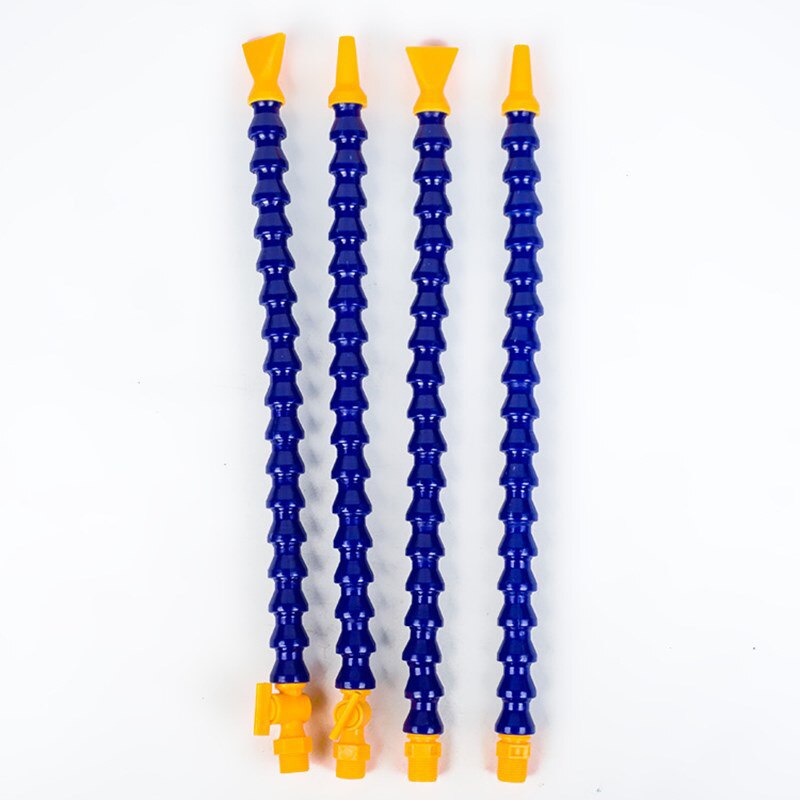 1/4" Flat Nozzle Lathe Cooling Tube Round Nozzle Plastic Flexible Water Oil Coolant Pipes Hoses for CNC Machine