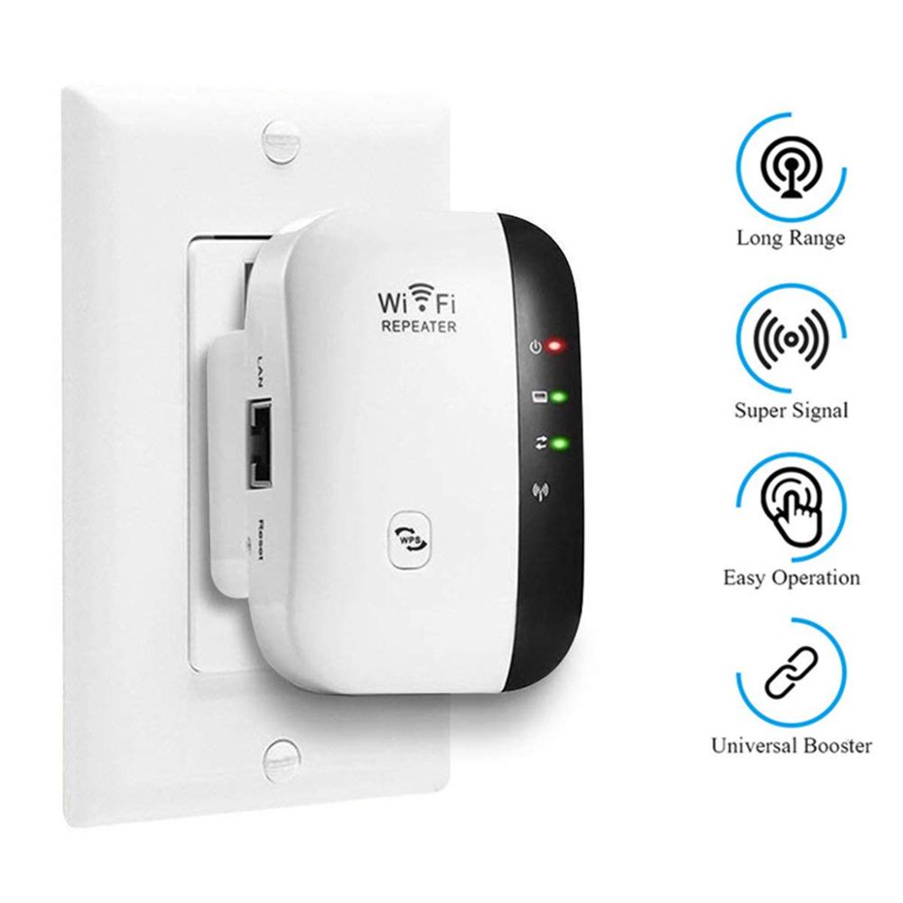 Répéteur Wifi sans fil 300Mbps réseau WiFi Booster amplificateur Wi-Fi longue portée de Signal Extender 802.11N/B/G répéteur Point d'accès