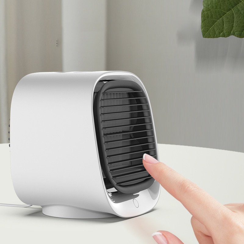 Bærbart klimaanlæg skrivebord luftkøler ventilatorer multifunktions luftfugter renser usb desktop luftkøler ventilator med vandtank hjem