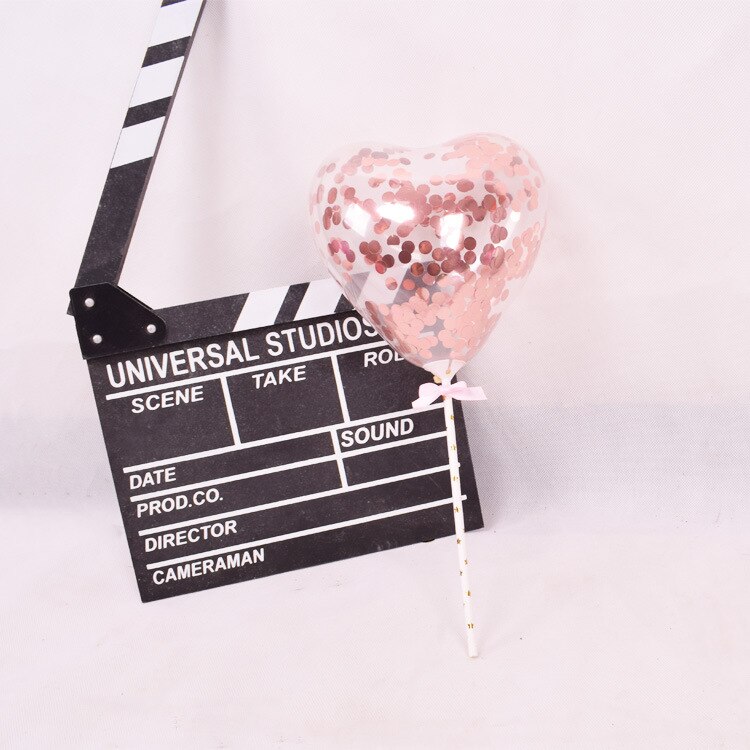 1 set 5inch Helium Balloon heart Wedding star aluminum Foil Balloons Inflatable Birthday baloon Party Decoration Ball: 7