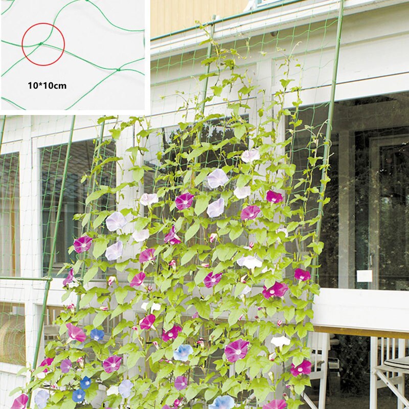 1pcs Garden Plants Climbing Netting Nylon Flower Vine Netting Bean Plant Nets Grow Fence Home Garden Tool
