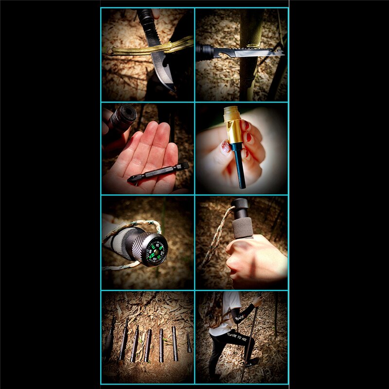 Trekking Pole Wandelstokken Multifunctionele Vouwen Ultralight Quick Lock Wandelingspool Outdoor Camping Wandelen Stok