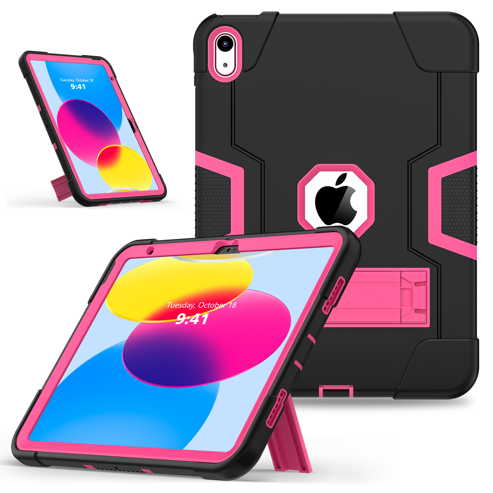 Kickstand Rugged Case Universal For iPad 11" (A16) 11th 10.9 10th A3355 A3356 A2757 A2777 A2696 3-Layers Protect Cover: 12.4 / other