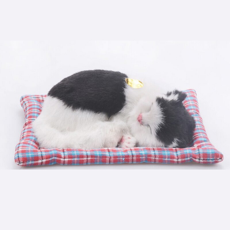 Simulation animal chat lit chien animal de compagnie d'anniversaire Simulation jouets pour enfants endormi chat chien électronique animal de compagnie