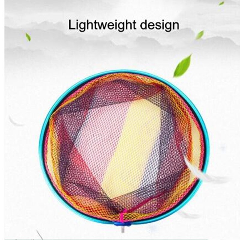 Nylon Fishing Net Foldable Fishing Tool Nylon Landing Dip Mesh Deep Immersion Fishing Christmas