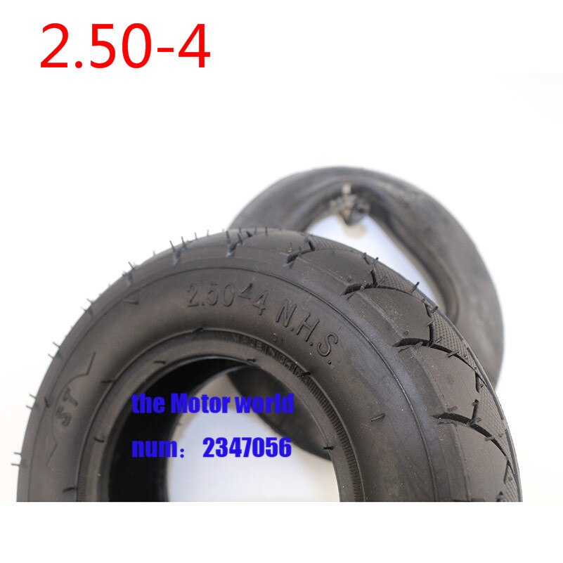 2.50-4 Tire and Inner Tube 2.50-4" Pneumatic (Air Filled) Hand Truck/Utility Cart Gas & Electric Scooter Bike