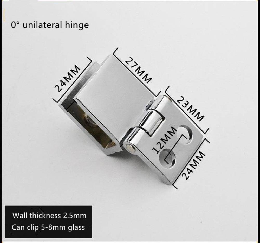 90 180 Graden Kast Praktische Zink Deur Scharnier Badkamer Thuis Duurzaam Bilaterale Clip Kast Glasklem Installeren: WHITE