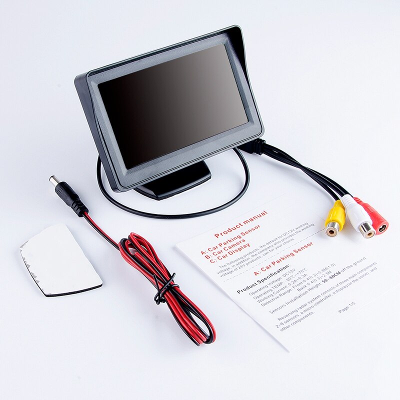 4.3inch Car Monitor Screen for Rear View Reverse Camera Tft Lcd Display Hd Digital Color Car 2-Way Av Display Digital Screen