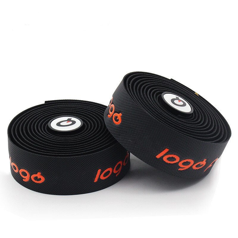 Proceler Fietsstuur Tape 3Mm Racefiets Fietsstuur Kurk Eva Pu Bar Tape Professionele Bike Stuurlint Wrap: Black-Orange