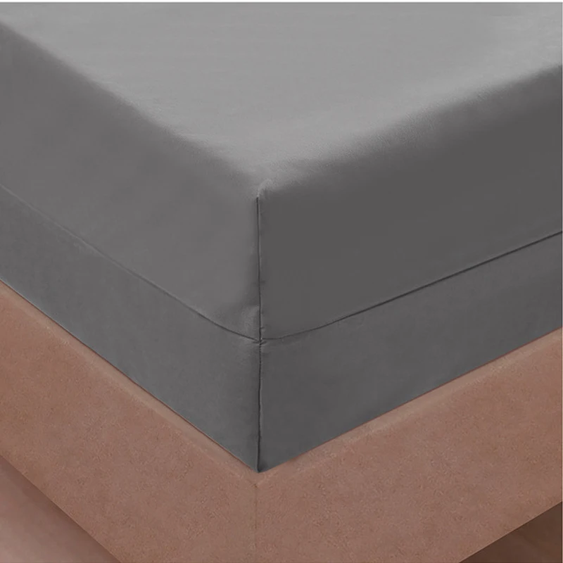 WASART 6-Side fully enclosed waterproof mattress protector cover with zipper fitted sheet style couple double bed protection pad