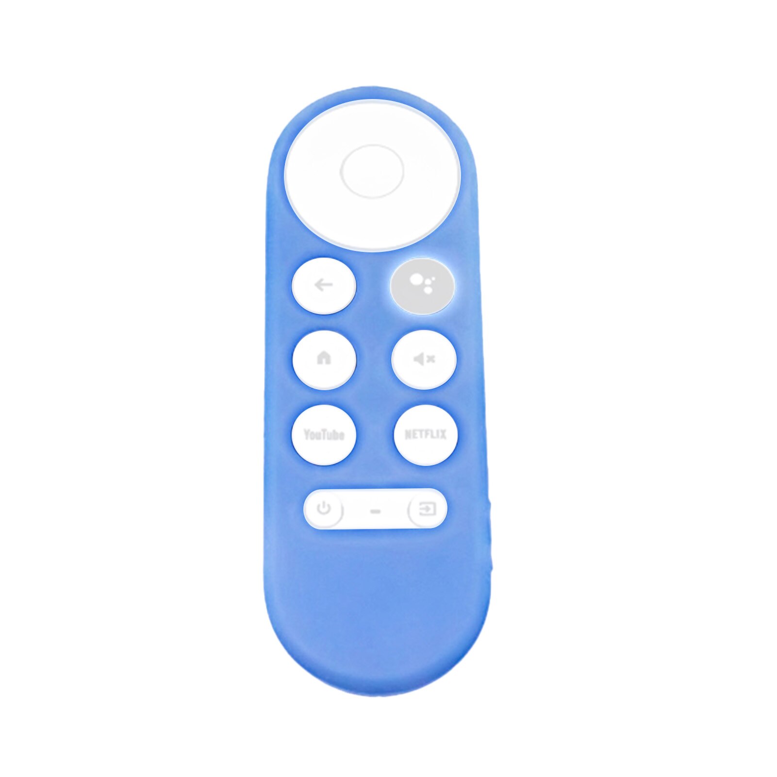 Silicone Case For Chromecast For -Google TV Voice Remote Shockproof Protective Cover For Chromecast Voice Remote: Luminous blue