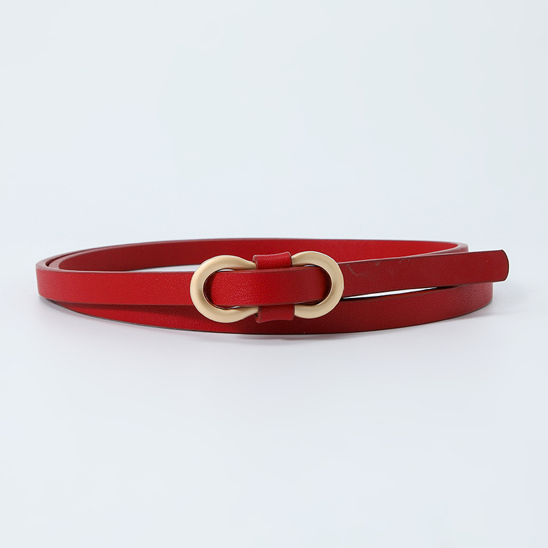 Zero Pin Casual Ladies Belt Youth Thin Belt Classic Vintage Waist Belt Jeans Dress Belts