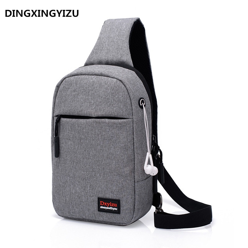 DINGXINYIZU Moda Homens Lona Pacote Peito Pequeno Alça de Ombro Único Sacos de Embalagem Para As Mulheres Ocasional Pacote de Viagem De Volta saco Do Feriado
