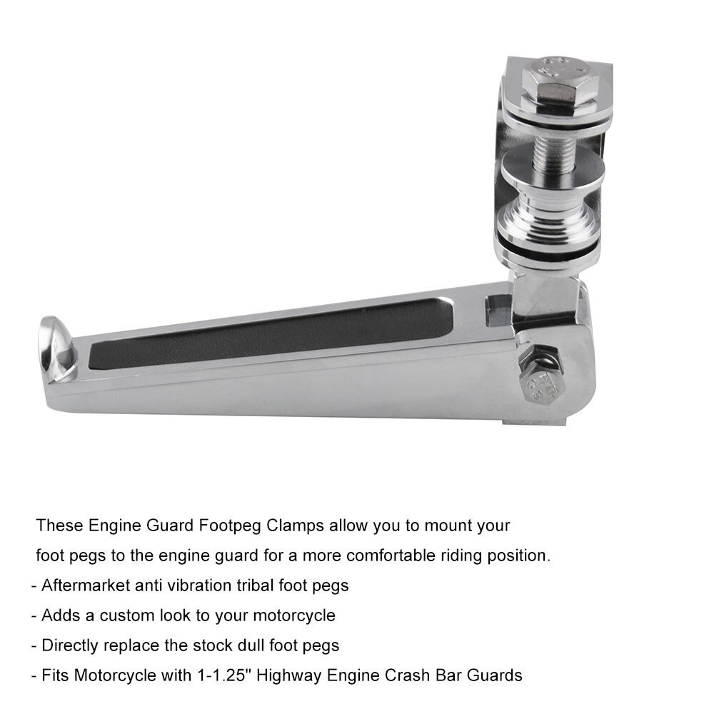 Silnik motocyklowy zderzak zmodyfikowany składany typ U podnóżki zestaw zacisków silnik motocyklowy zderzak zmodyfikowany składany typ U.