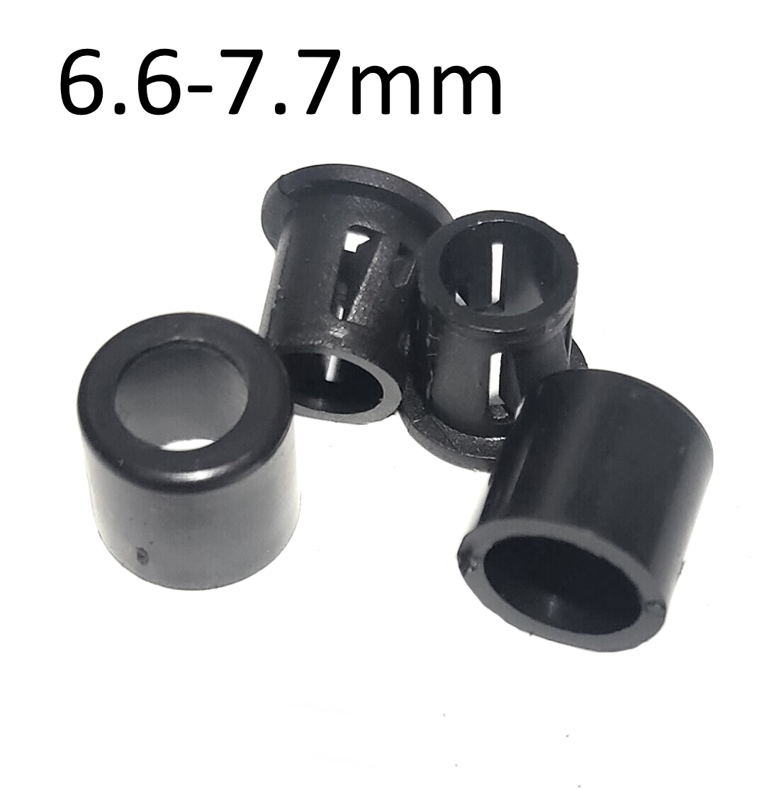 Kit de bloc de verrouillage de corde à sauter, pièce de rechange, accessoires d&#39;engrenage, 4mm 4.5mm 6mm 7mm: 7mm black  x 1 pair