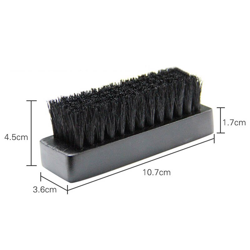 Home Cleaning Tool Boot Shoes Brush 1 PC Wood Handle Buffing Brush Black Pappus Hog Bristle Brushes Portable