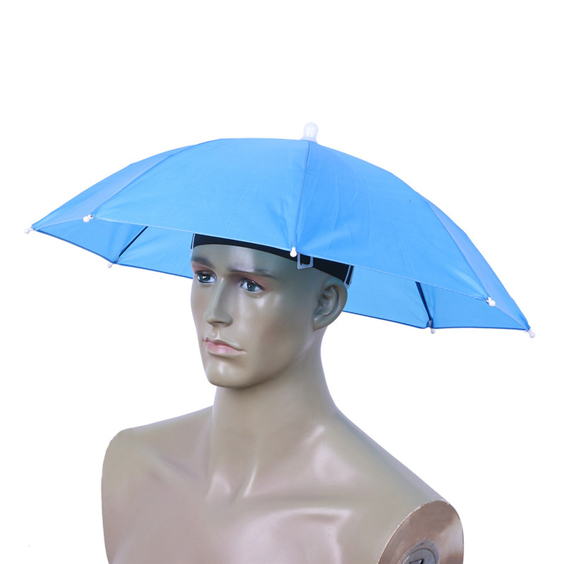55/65cm Portable Outdoor Umbrella Hat Cap Folding Women Men Umbrella Fishing Hiking Golf Beach Headwear Handsfree Umbrella: 06