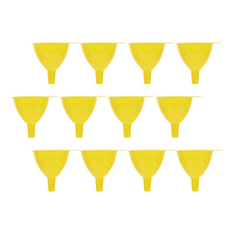 12pcs Small Plastic For Perfume Diffuser Bottle Mini Liquid Oil Funnels Lab Tools 60mm Hole Diameter Perfume Lotion Funnel