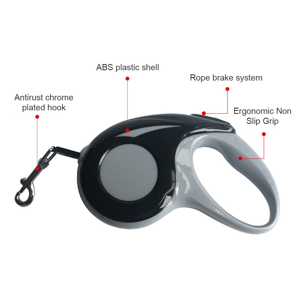 3/5M Retractable Dog Leash Automatic Flexible Durable Dog Leash Pet Dogs Cat Traction Rope Leashes Tool For Small Medium Dog