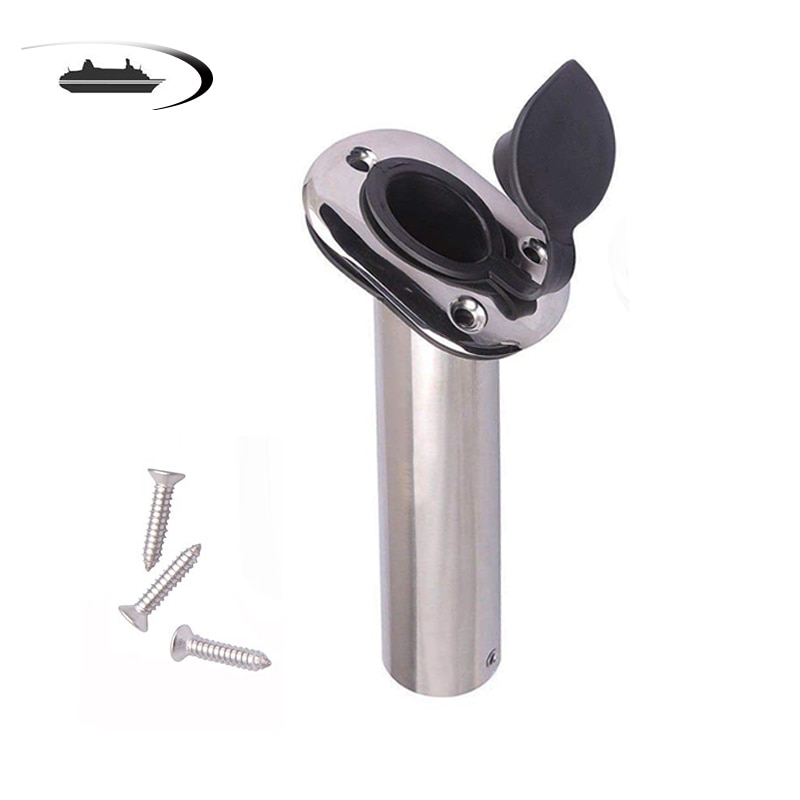 Stainless Steel Fishing Pole Stand Bracket Fishing Marine Accessory Tackle tool Rack Flush Mount Boat Fishing Rod Holder